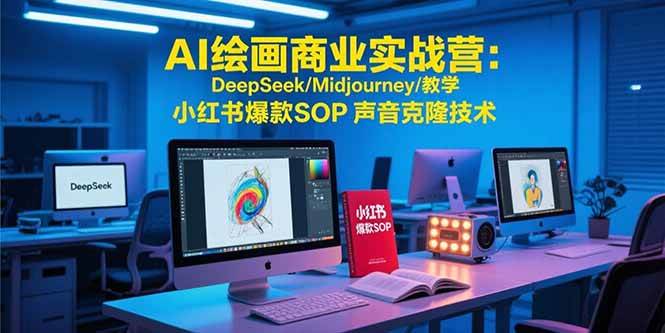 (7.26)AI绘画商业实战营：DeepSeek/Midjourney/教学 小红书爆款SOP 声音克隆技术